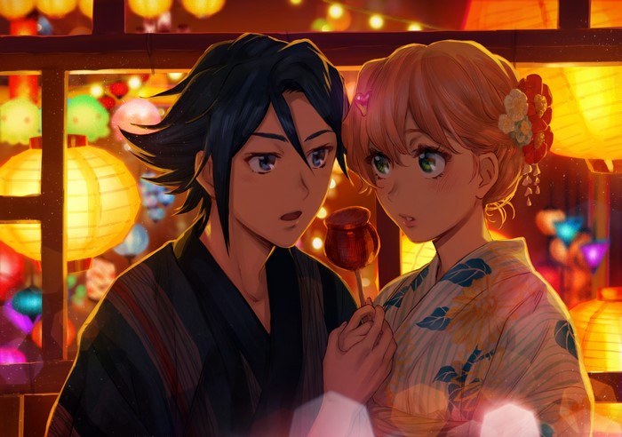 Hayate Immelmann and Freyja Wion from Macross Delta