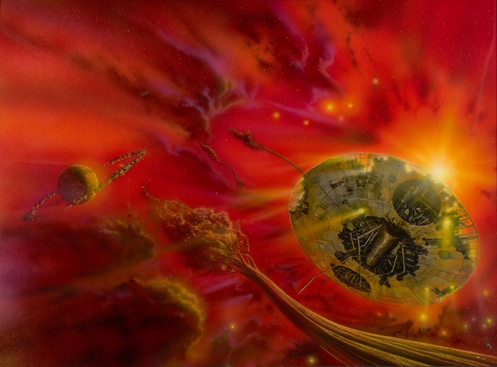 Science fiction painting by Bob Eggleton