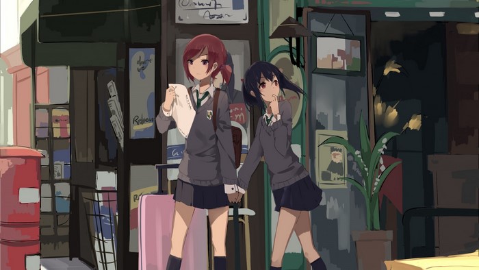Nishikino Maki and Yazawa Nico from Love Live Series