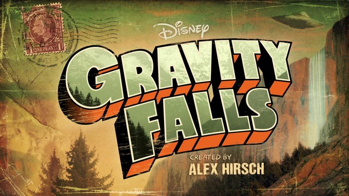 Gravity Falls Title Card Created by Alex Hirsch