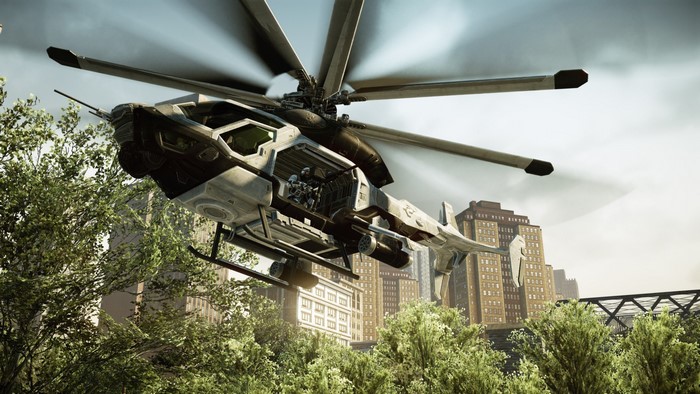 Helicopter from Crysis 2 video game