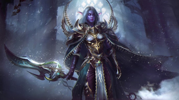 Night Elf Warrior from Warcraft