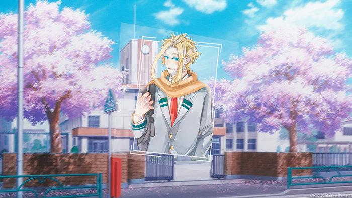 4K Yagi Toshinori from Boku no Hero Academia at school