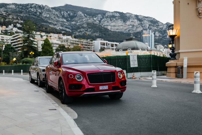 Bentley Bentayga and Rolls-Royce in Monaco near the Alps