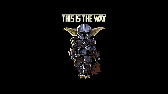 The Mandalorian and Grogu from Star Wars