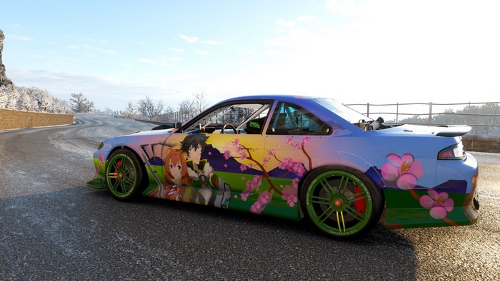 Raphtalia and Naofumi from Shield Hero car in Forza Horizon 4