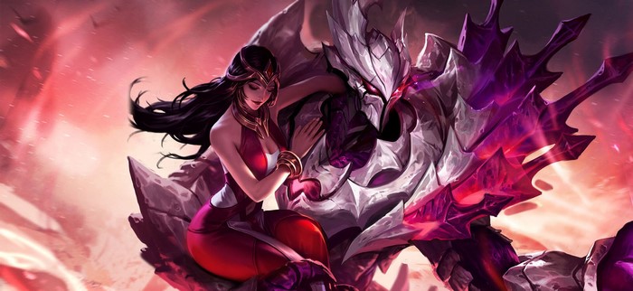 Girl with dark hair and a monster