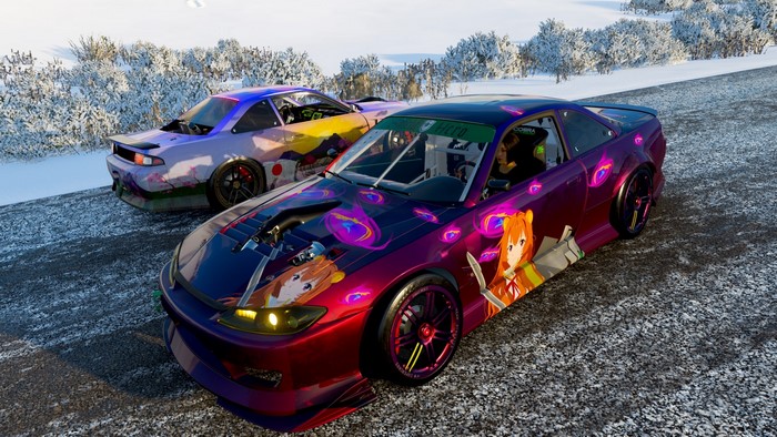 Raphtalia from Shield Hero anime cars in snow