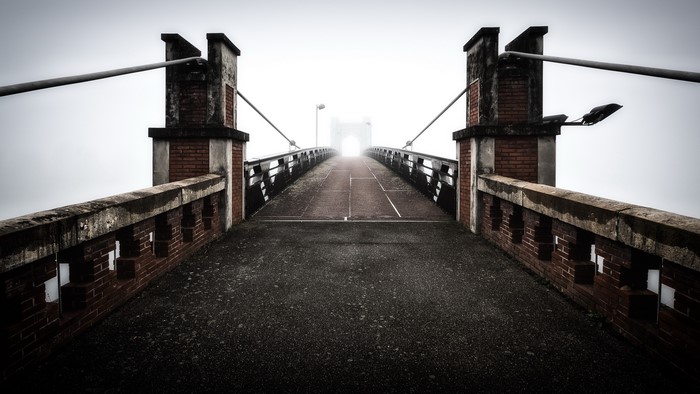 Bridge in mist
