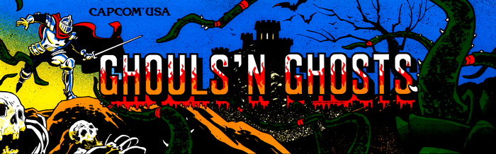 4K Ghouls n Ghosts Arcade Marquee by Capcom USA