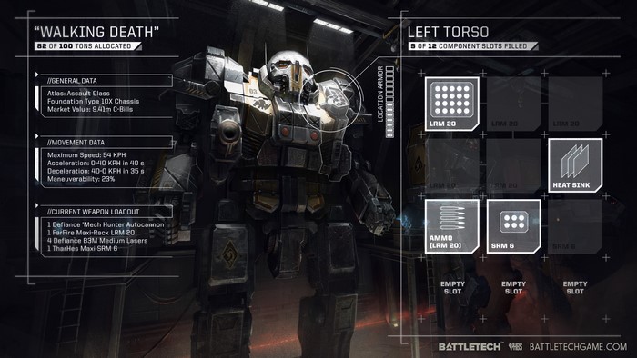 Battletech Atlas "Walking Death" Mech