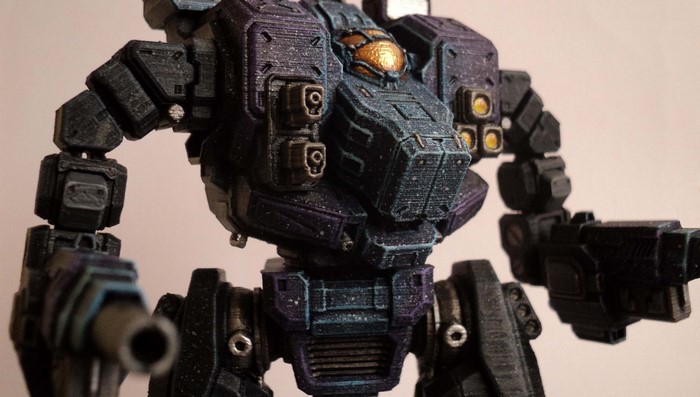 3D Printed Battletech Miniature Mech