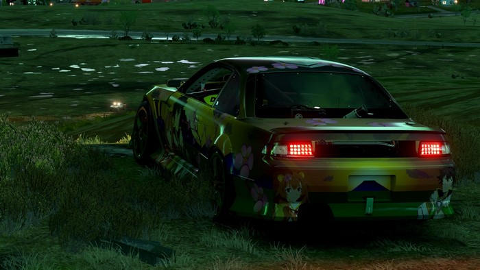 Nissan 240SX with Itasha livery from Shield Hero in Forza Horizon 4