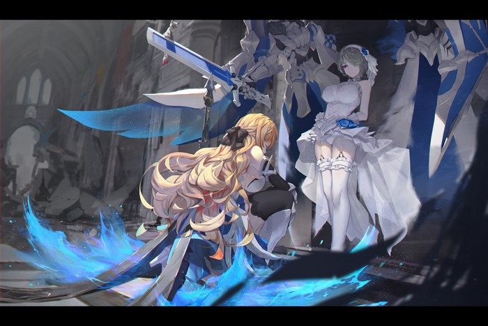 Durandal and Bianka Ataegina from Honkai Impact 3rd
