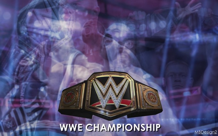 WWE Championship Belt with Wrestlers