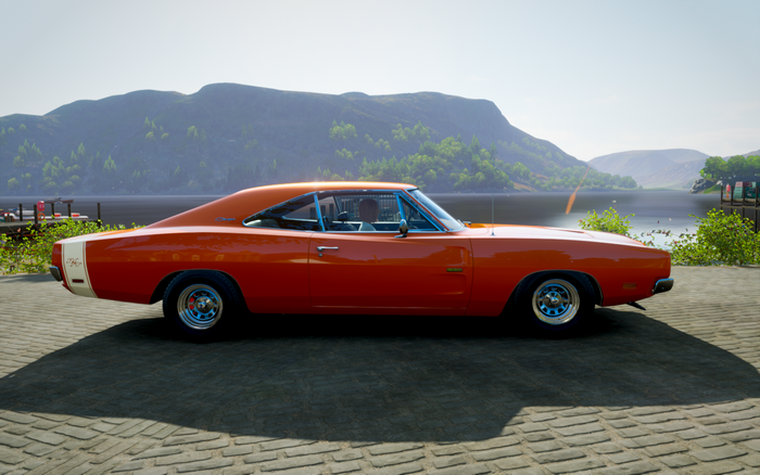 Orange Dodge Charger R/T in Forza Horizon 4