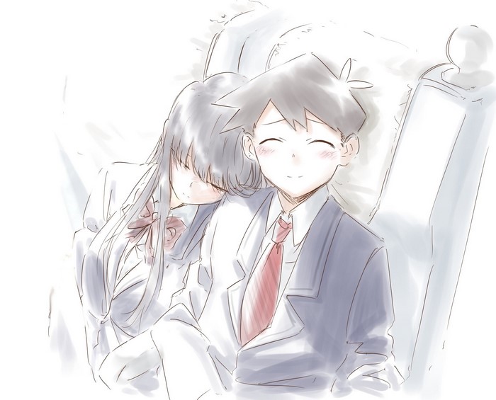 Komi Can't Communicate: Komi and Tadano resting