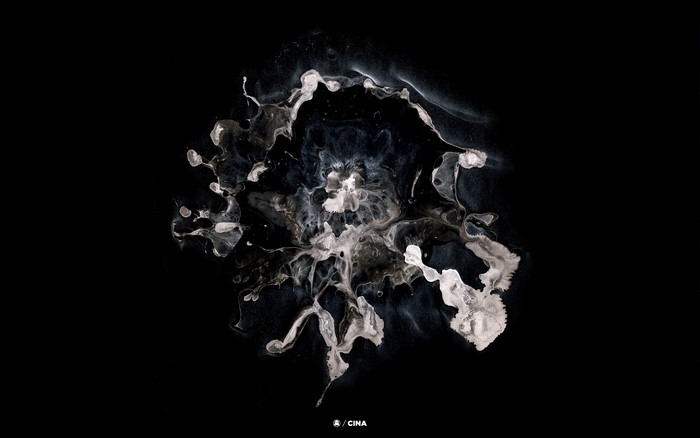 Abstract ink splash by Michael Cina
