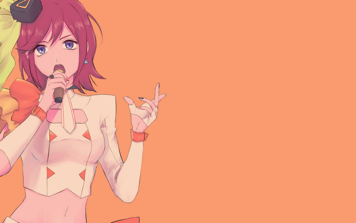 Kaname Buccaneer from Macross Delta singing