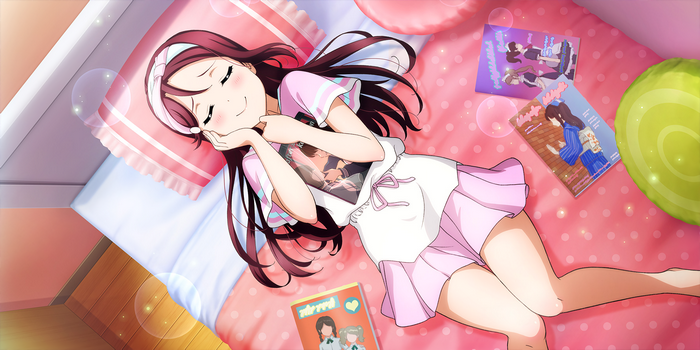Sakurauchi Riko from Love Live! Sunshine sleeping