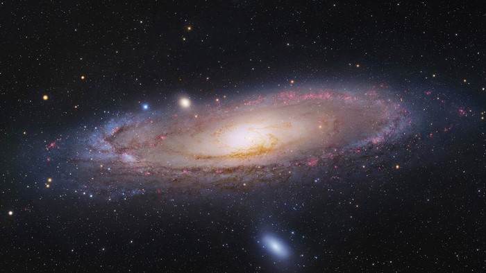 Andromeda Galaxy with satellite galaxies