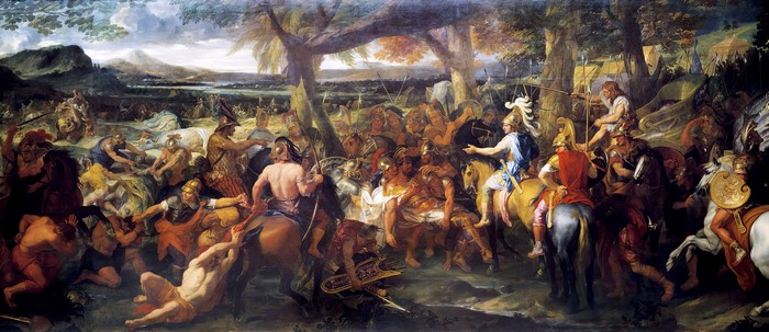 Alexander the Great and Porus Battle by Charles Le Brun