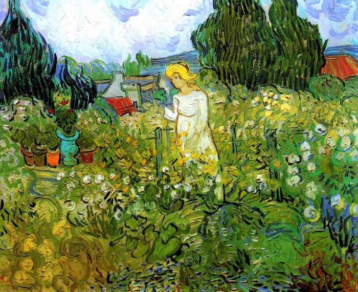 Girl in a Garden by Vincent van Gogh