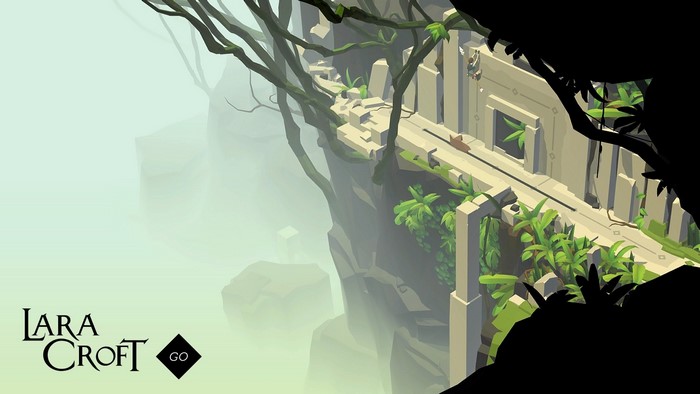 Lara Croft GO video game title screen