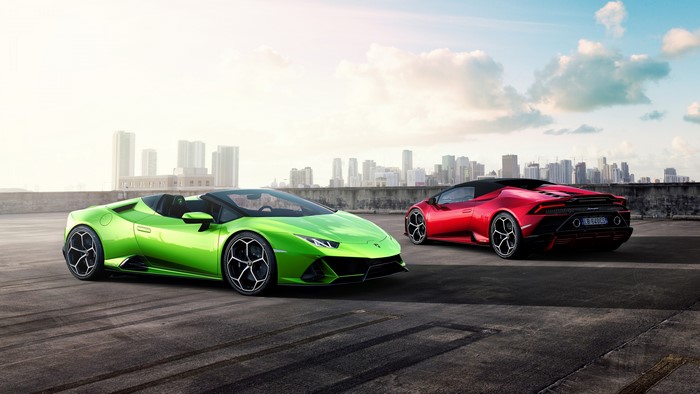 4K Lamborghini Huracan EVO RWD Spyder Convertibles