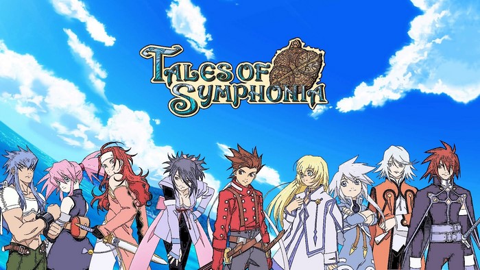 Tales of Symphonia characters with Lloyd Irving and Colette Brunel