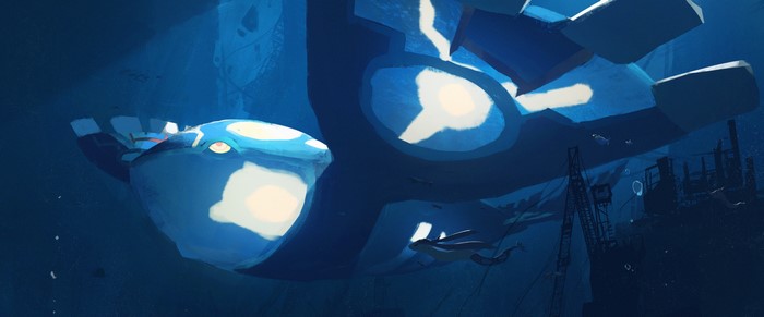 Kyogre from Pokemon underwater