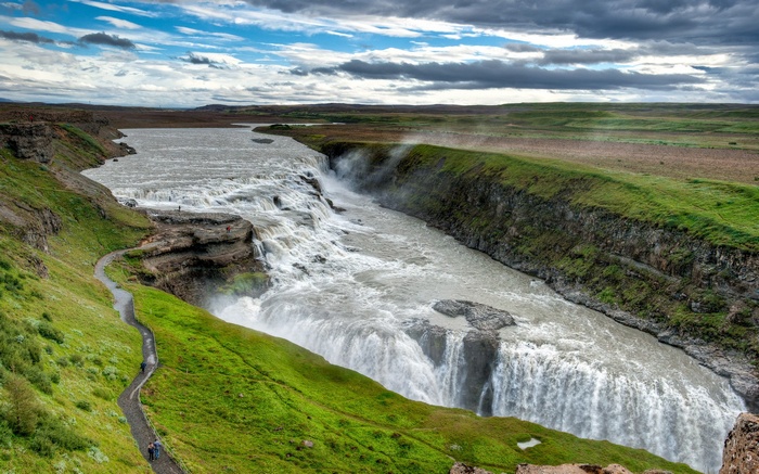 Gullfoss Waterfall in Iceland