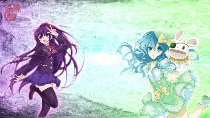 Tohka Yatogami and Yoshino from Date A Live