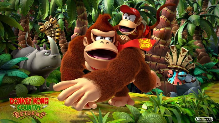 Donkey Kong and Diddy Kong from Donkey Kong Country Returns