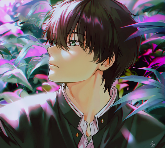 Oreki Houtarou from Hyouka fan art