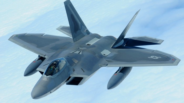 F-22 Raptor stealth fighter jet in flight
