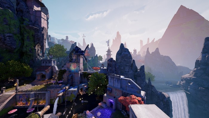 Borderlands 3 Moon landscape with structures