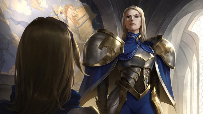 Lux from League of Legends in armor