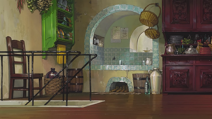 Kitchen interior from Howl's Moving Castle