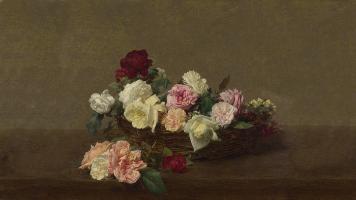 Basket of Roses by Henri Fantin-Latour