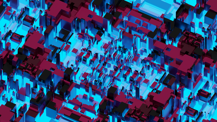 3D abstract digital technology motherboard cyber cyan