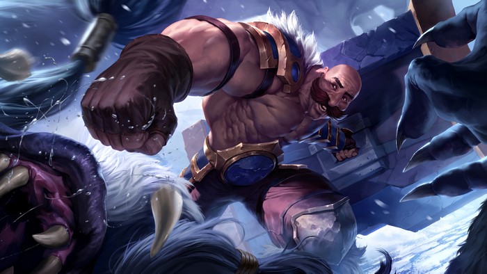 4K artwork of Braum from League of Legends