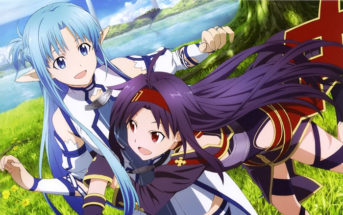 4K Asuna and Yuuki from Sword Art Online