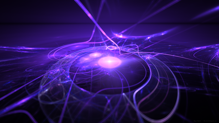 4K Fractal Flame Galaxy Space Art