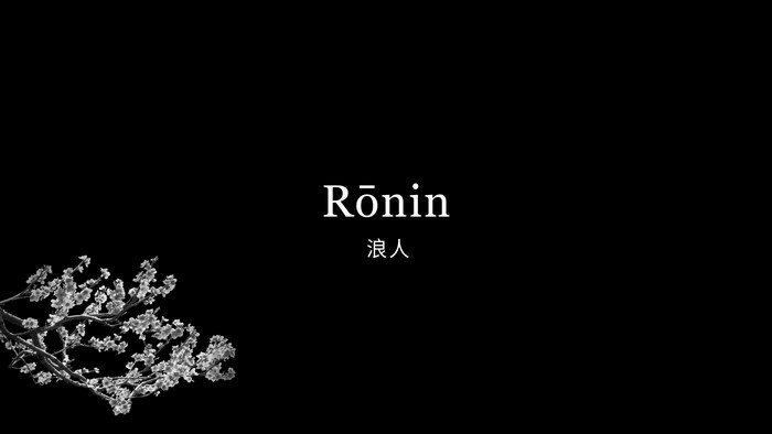 Ronin with Cherry Blossoms