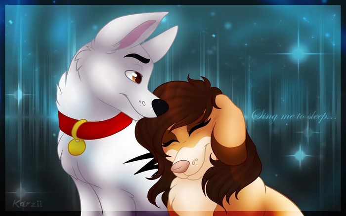 Bolt and Mittens from Bolt fan art