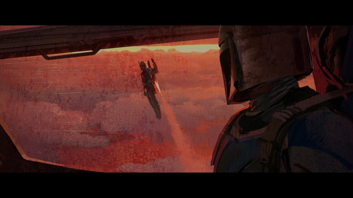 The Mandalorian in the Sky