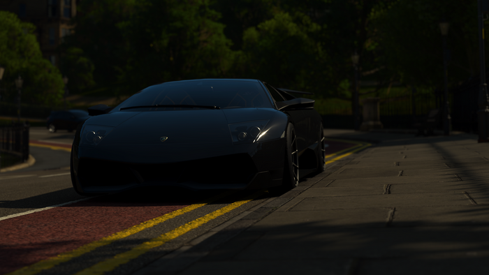 Black Lamborghini Murcielago LP 670-4 SV in Forza Horizon 4