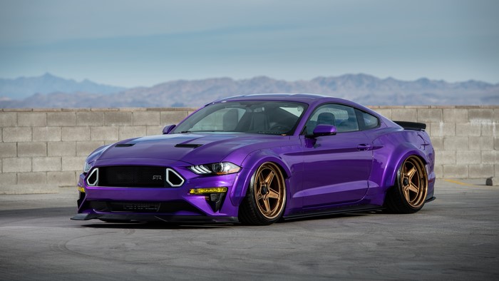 4K Ford Mustang RTR with bolt-on fender flares