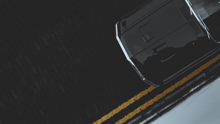 Black Ford Mustang from Forza Horizon 4